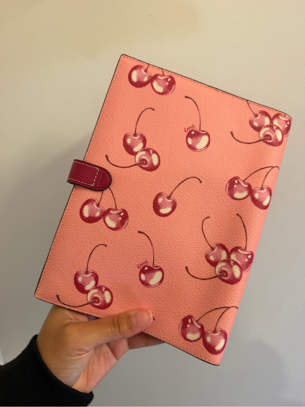 Coach Journal Cover Pink Cherries - Picture 5 of 5